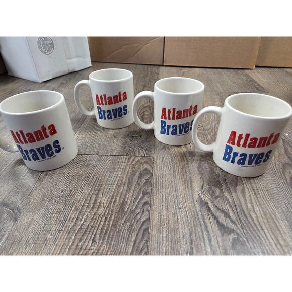 Other - Vintage Atlanta Braves Coffee Mugs 1997 Cups Lot of 4